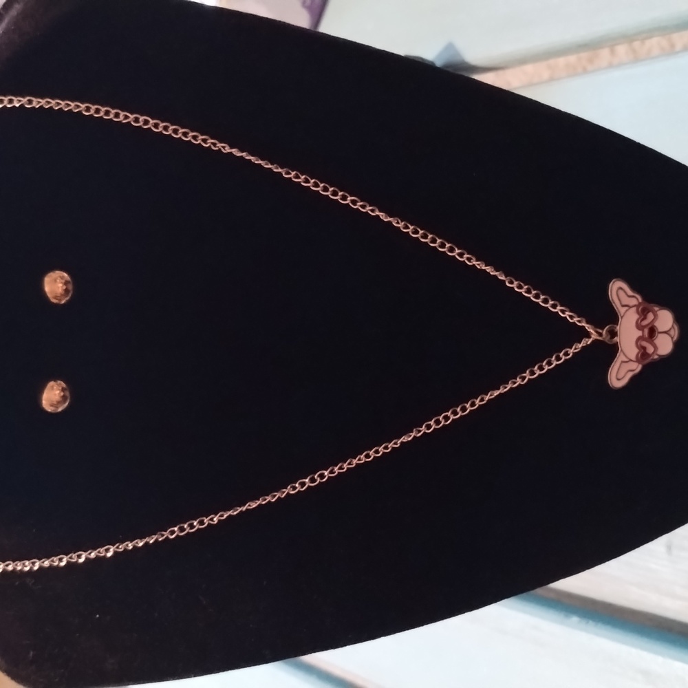 Little girls necklace and earring set